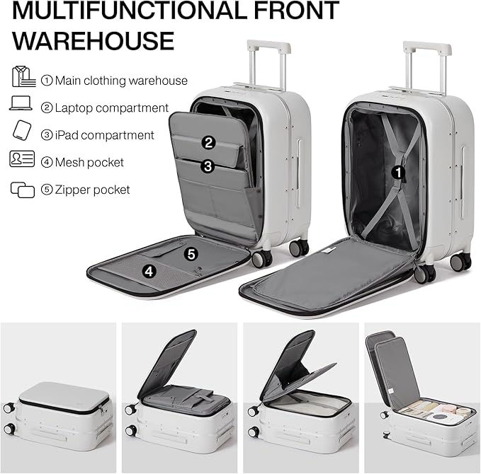mixi Luggage Suitcase with Spinner Wheels - Image 4