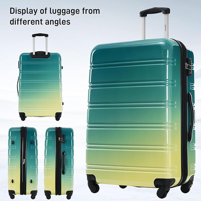 Merax Luggage Sets 3 Piece, Hardside Expandable Suitcase Set - Image 6