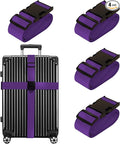 Luggage Straps for Suitcases TSA Approved Travel Belt 4 Pack by Chelmon by Chelmon