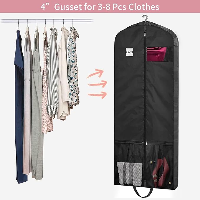 Dress Bags for Gowns Long, Dress Bags for Closet Storage and Traveling - Image 6
