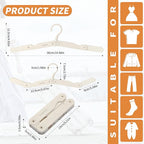 Foldable Travel Hangers, 4 Pack Space-Saving ABS - Image 2