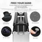 Grey Backpack for Men Women, School Backpack for Boys Girls Teens, Backpacks - Image 5