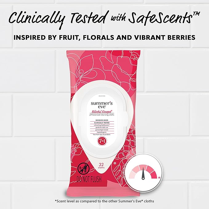 Summer's Eve Blissful Escape Feminine Wipes, Gentle pH-Balanced Formula Helps - Image 4