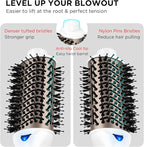 One Step Dryer & Volumizing Hot Air Brush, Blow Dryer, Ceramic Straightener, Curler & Hot Comb 4 in 1 Salon Ionic Hair Styling Tools, White