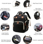 Diaper Bag with Changing Station, Waterproof 3 in 1 Baby Diaper Backpack with - Image 4