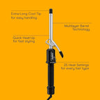 Conair Instant Heat ½ Inch Curling Iron, ½-Inch Barrel Hair Curler Produces Tight Curls, 25 Heat Settings, Dual Voltage, For Use on All Hair Lengths, Black