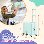 Kids Ride-On Luggage, Foldable Pedal, Hidden Cup Holder & Combination Lock - Image 7