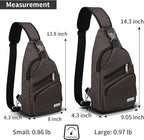 AMJ Crossbody Sling Bag Men Women, Casual Shoulder Backpack, Chest Daypack - Image 2