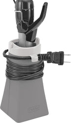 Polder 2-in-1 Hot Sleeve Hair Care Tool Holder, Silicone, Gray, 10.75" x 2.75" x 2"