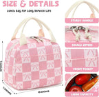 Bluboon Lunch Bag for Women Men Cute Corduroy Lunch Tote Bags Reusable - Image 3