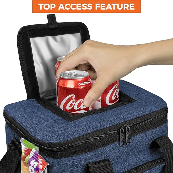 OPUX Soft Cooler Bag, Insulated Collapsible Lunch Cooler Bag - Image 3