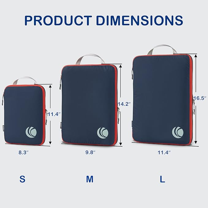 Cipway Compression Packing Cubes, Ultralight Luggage Organizer Bags, Travel - Image 4
