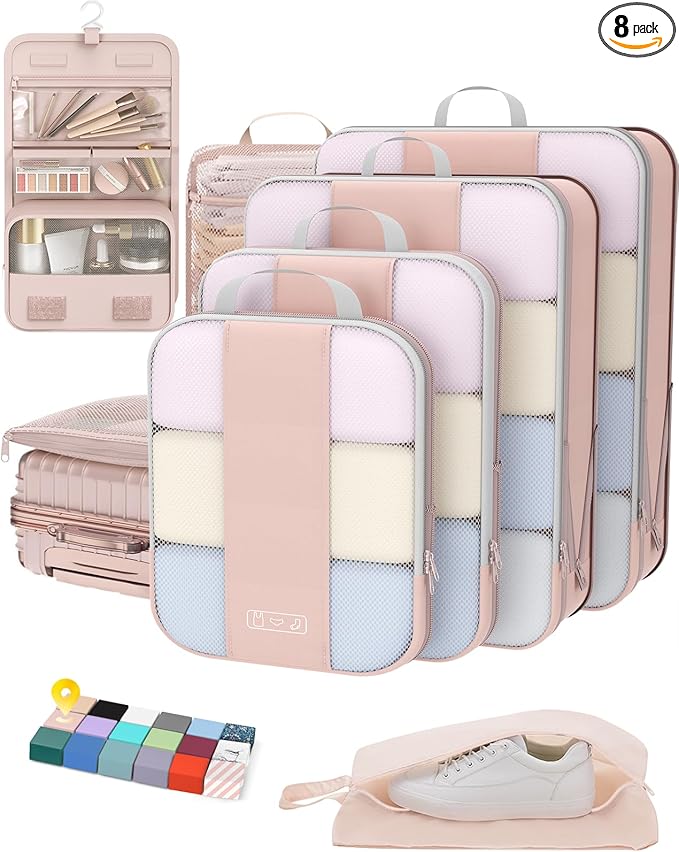 8 Set Compression Packing Cubes by OlarHike