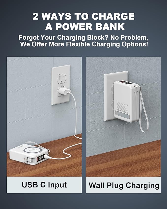 for Magsafe Portable Charger Power Bank 10000mAh, 22.5W Battery Pack Fast - Image 8