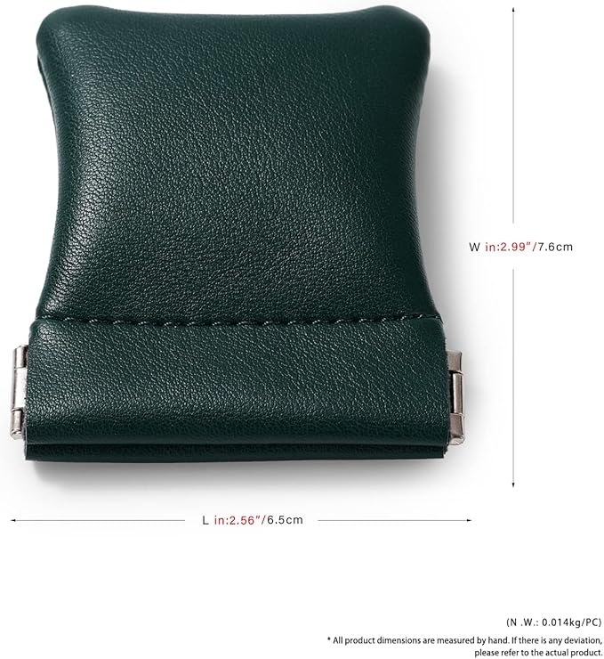2 Pack PU Leather Slim Engagement Wedding Ring Pouch Leather Jewelry Pouch - Image 6