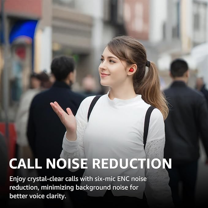TOZO NC9 Hybrid Active Noise Cancelling Wireless Earbuds, 6 Mics ENC Clear Call - Image 4