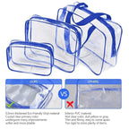 6Pcs Crystal Clear PVC Travel Toiletry Bag Kit - Image 5