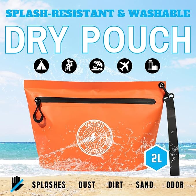 Tactiko Heavy-Duty Splash Water Resistant Zipper Pouches - 3L Hold-All - Image 2
