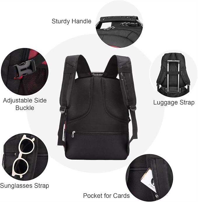 LOVEVOOK Travel Laptop Backpack Waterproof Anti Theft - Image 4