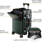 2-Piece Hardshell Zipperless Luggage Set, 20/26" Aluminum Frame Hardshell - Image 3