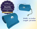 BlueHills Ultra Compact Travel Blanket in Portable Case Premium Soft Large - Image 3