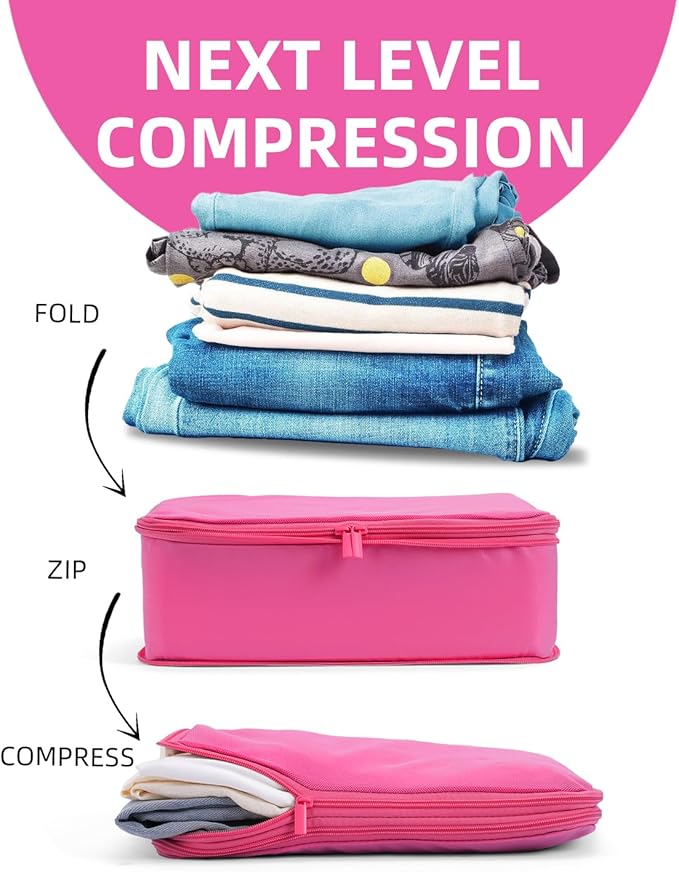 6 Set Compression Packing Cubes - Image 3