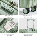 Hanke Luggage Sets 2 piece Carry On Luggage - Image 4