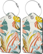 2 Pcs Boho Foliage Botanical Luggage Tag - Image 4