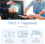 PACKISM Clear Makeup Bag, 2 Pack Upgrade Color-Edged TSA Approved Toiletry Bag - Image 3