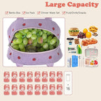 FlowFly Insulated Lunch Bag for Women – Corduroy Lunch Tote Box, Cute Cooler - Image 4