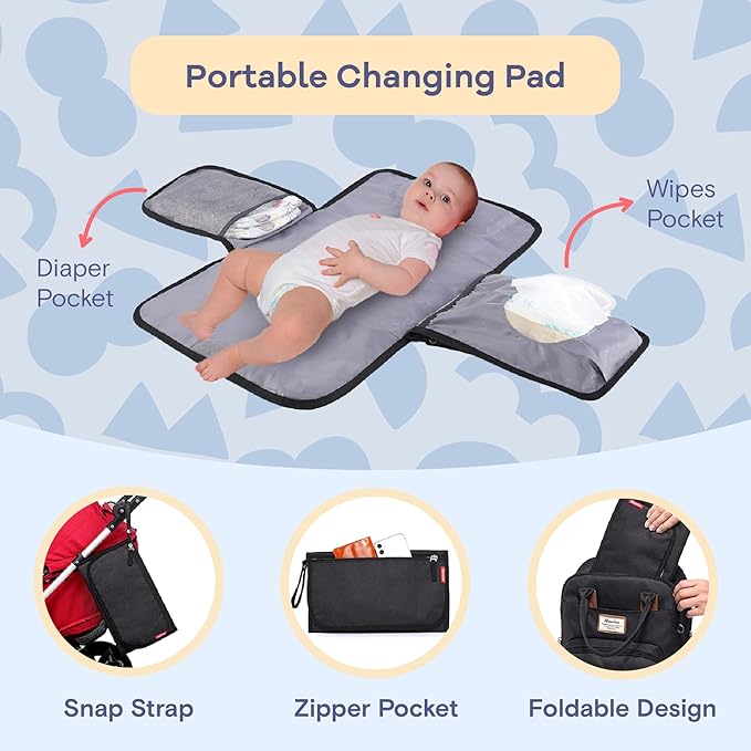 RUVALINO Diaper Bag Backpack, Large Capacity, Waterproof - Image 2
