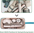 Shark Flex Style Case for Dyson Airwrap Hair Dryer Brush Revlon Hair Tools Travel Bag Carrying Case Flat Curling Iron Organizer (Teal Blue)