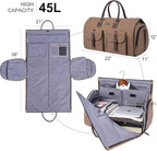 Modoker Garment Convertible Weekender Bag, Carry on Canvas Garment Duffle Bag - Image 3