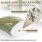 Ivellow Memory Foam Travel Pillow Compressible Camping Pillow - Image 3