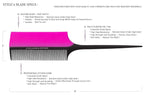 STYLE’nBLADE Professional Hair Styling Comb with Silicone Heat Shield Guard Protection/High Heat Resistance/Reduce Scalp Head Finger Burns from Curling Irons and Hot Hair Appliances
