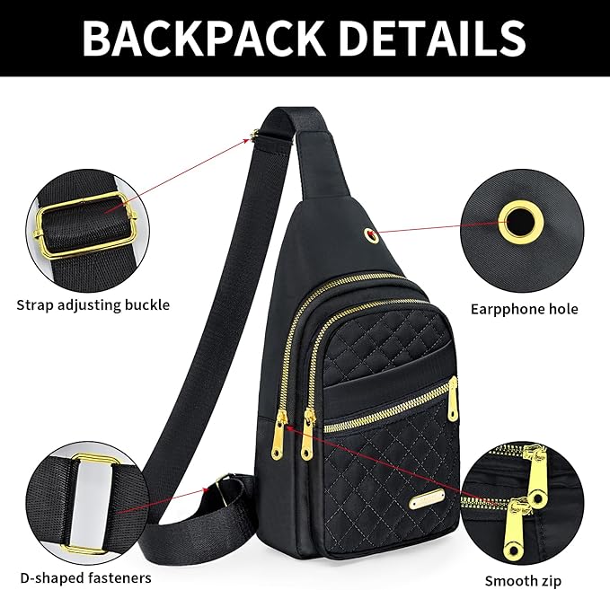 Small Sling Bag For Women Men Casual Crossbody Sling Backpack - Image 5