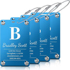4 Pack Personalized Luggage Tags by Unknown