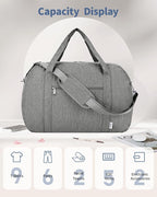 Narwey Carry on Bag 22x14x9 Airlines Approved, Carry on Duffle Bag - Image 7