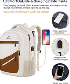MATEIN 17.3 Inch Womens Laptop Backpack, Water Resistant Work Business Backpack - Image 4