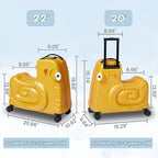 Kids Ride-on Luggage with Spinner Wheels Suitcase, Kid's Ride-On Suitcase Help - Image 3