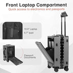 24 Inch Check-In Luggage Aluminum Frame Zipperless Luggage, Hard Shell Suitcase - Image 2