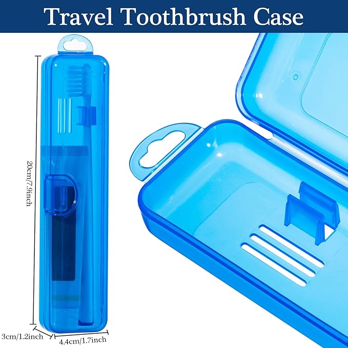 Toothbrush Travel Case 2 Pack, 7.87 x 1.85 x 1.18” - Image 2