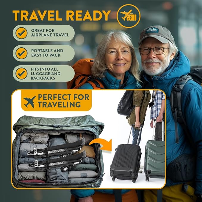 Premium Foldable Hiking Poles by USA Brand - Image 7
