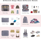 BAGAIL 8 Set Packing Cubes Luggage Packing Organizers - Image 5