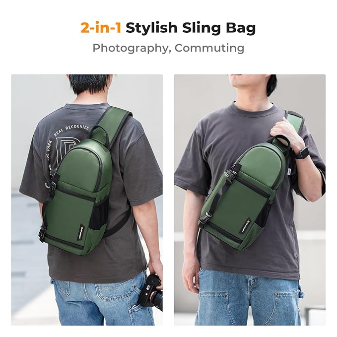 K&F CONCEPT Camera Sling Bag Crossbody Bag Camera Shoulder Backpack - Image 6