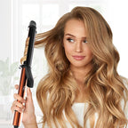 Nicebay Curling Iron, 1 Inch Hair Curling Wand with Ceramic Coating, Professional Hair Curler, Fast Heating up to 430°F, 60 Mins Auto Off, Suit for Different Hairstyle, Gold