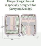 Narwey 6 Set Compression Packing Cubes - Image 2