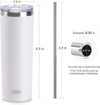 koodee 20 oz Skinny Tumblers Stainless Steel Insulated Tumbler - Image 5