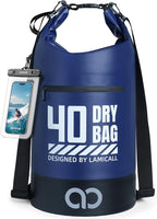 Lamicall Dry Bag Waterproof Backpack - 5L/10L/20L/30L/40L Roll Top Waterproof by Lamicall