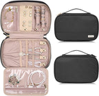 Jewelry Travel Case Organizer for Necklaces, Soft Sided by TBTOTRA